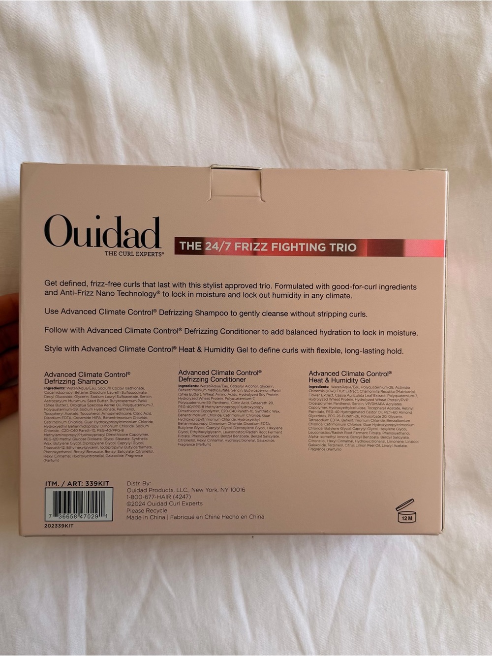 Ouidad Haircare Set - 24/7 Frizz Fighting Set + 7 pc Climate Control Hair - Picture 3 of 8